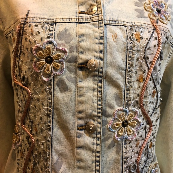 EUC Variations Bleached Denim Jacket - Picture 3 of 16